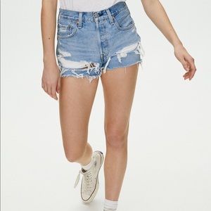 Distressed 501 Levi Shorts